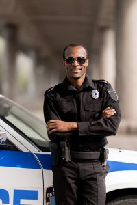 Black police officer