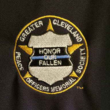 Embroidered shirt insignia