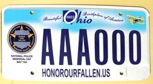 HOF License Plate