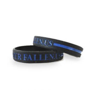 Police Memorial Society Thin Blue Line Wristband