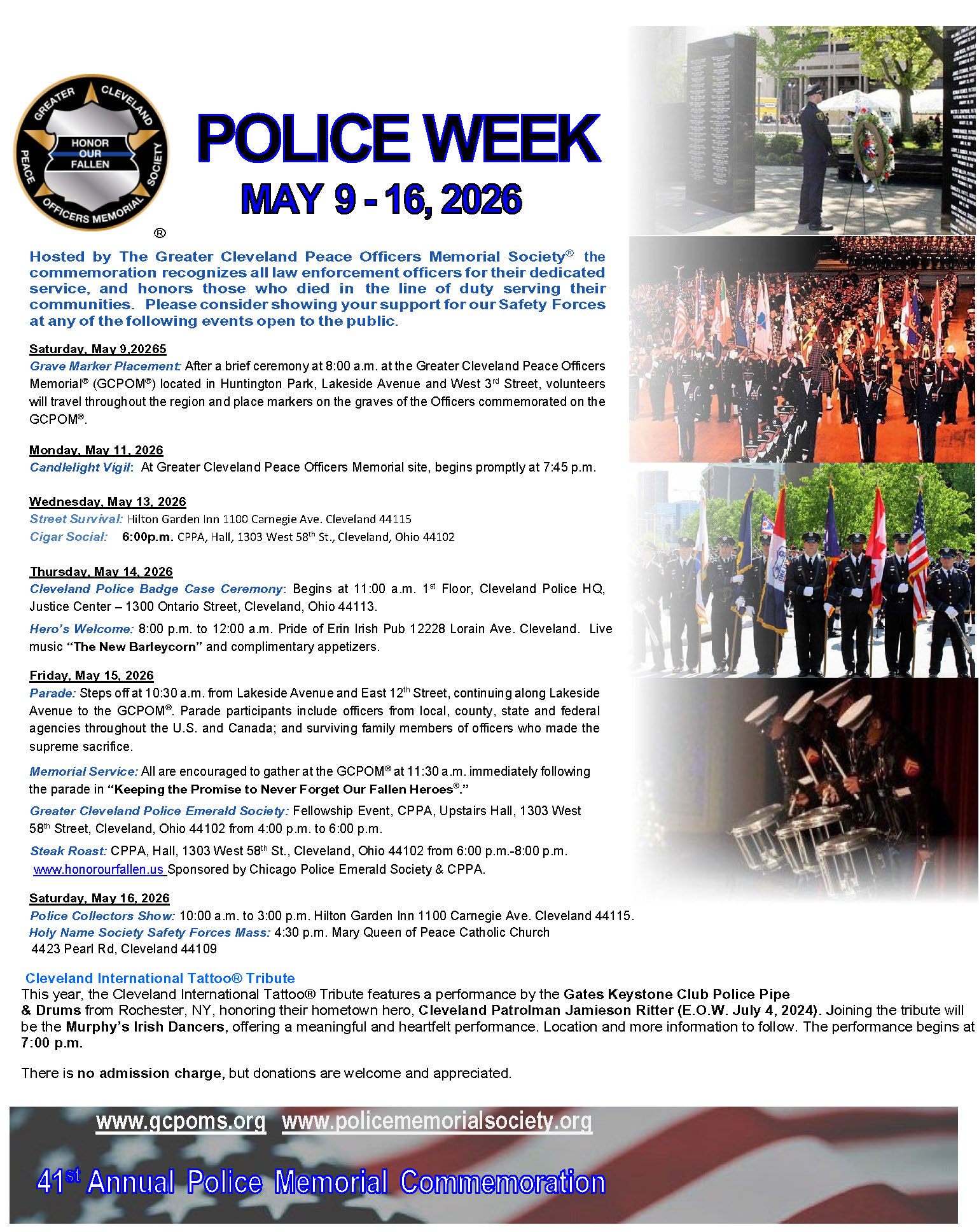 Police Week 2026 Flyer